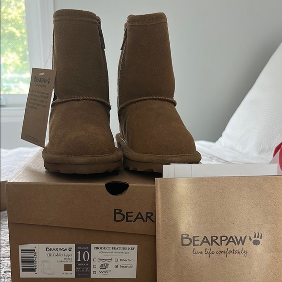 BearPaw Kids Boots in Tan - Picture 1 of 5